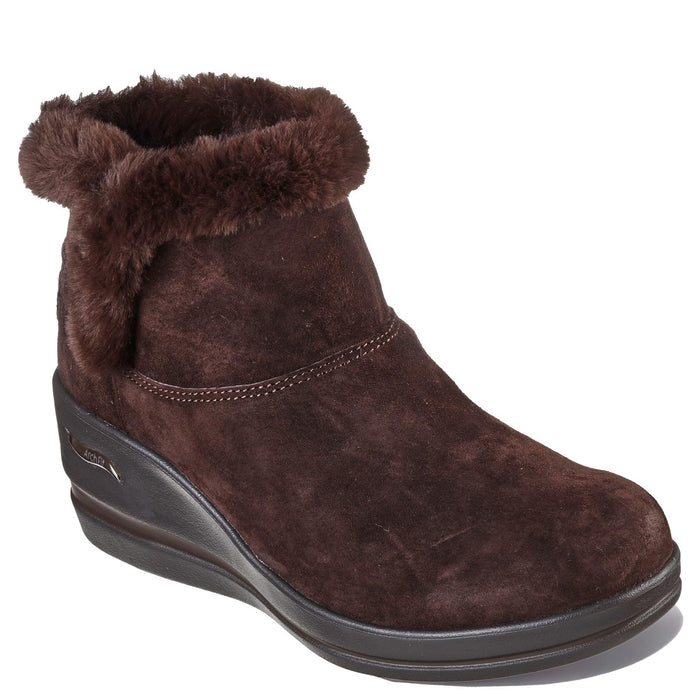 Skechers Womens' Arch Fit Rise Suede Wedge Boots