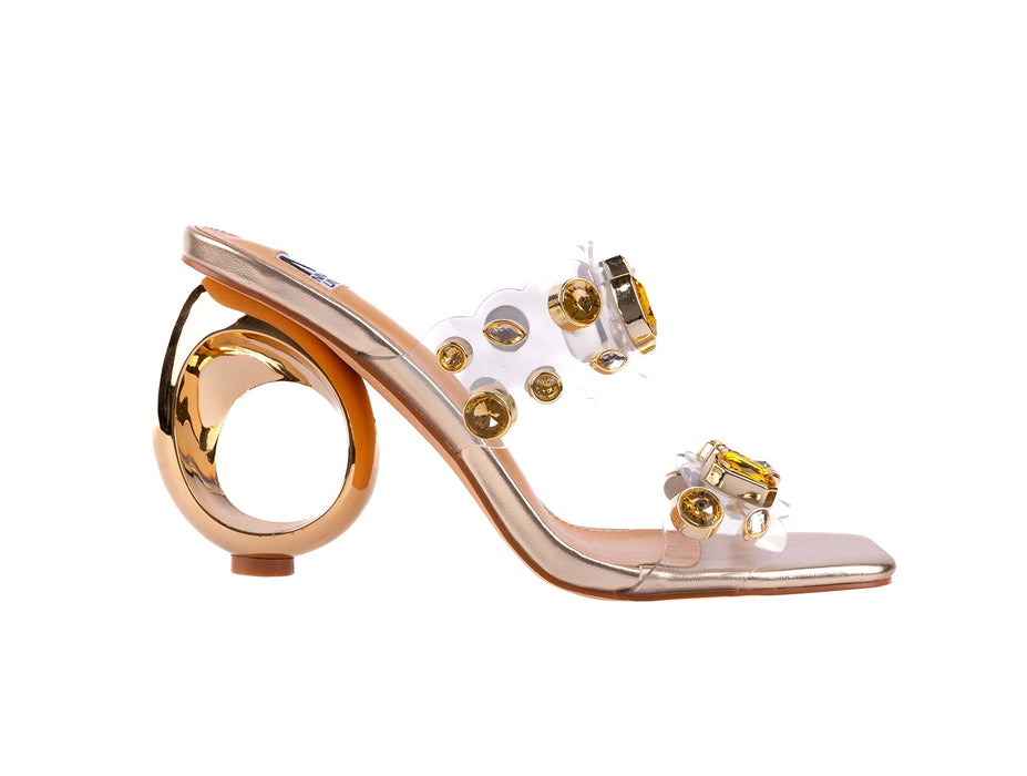 Ninety Union Joyfull Two Band Slide On Circular Heel