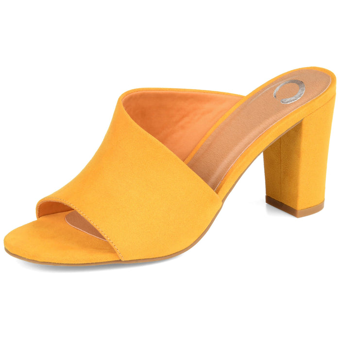 Journee Collection Women's Allea Dress Sandals, Mustard, 9