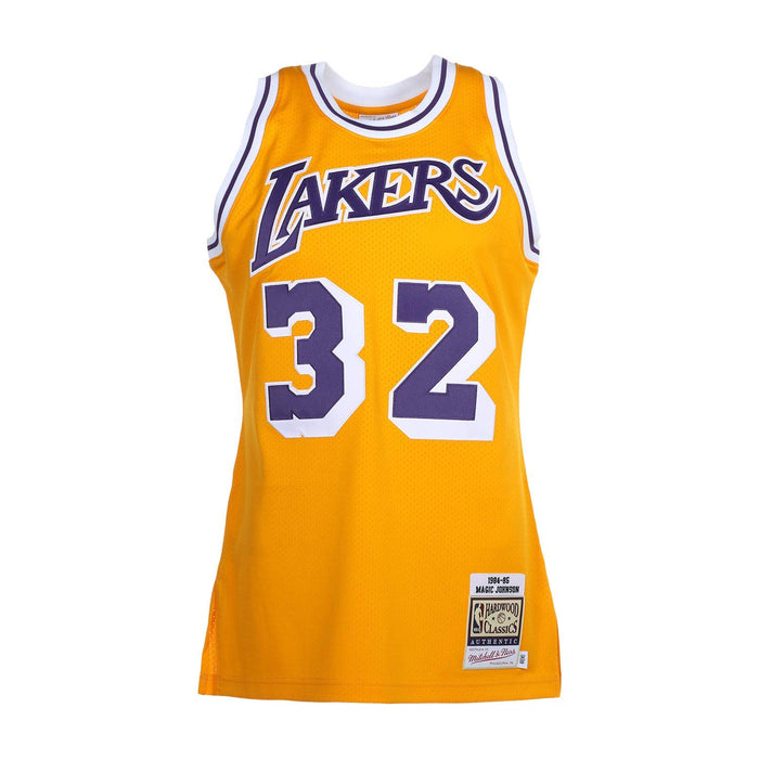 Mitchell & Ness Authentic Jersey - Magic Johnson Light Gold SM