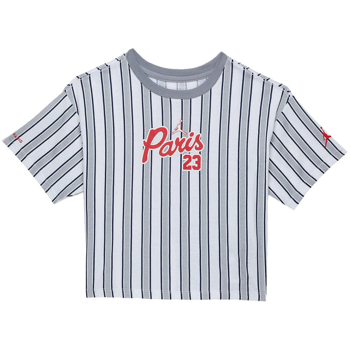 Jordan Kids Girls PSG Tee White LG Big Kid