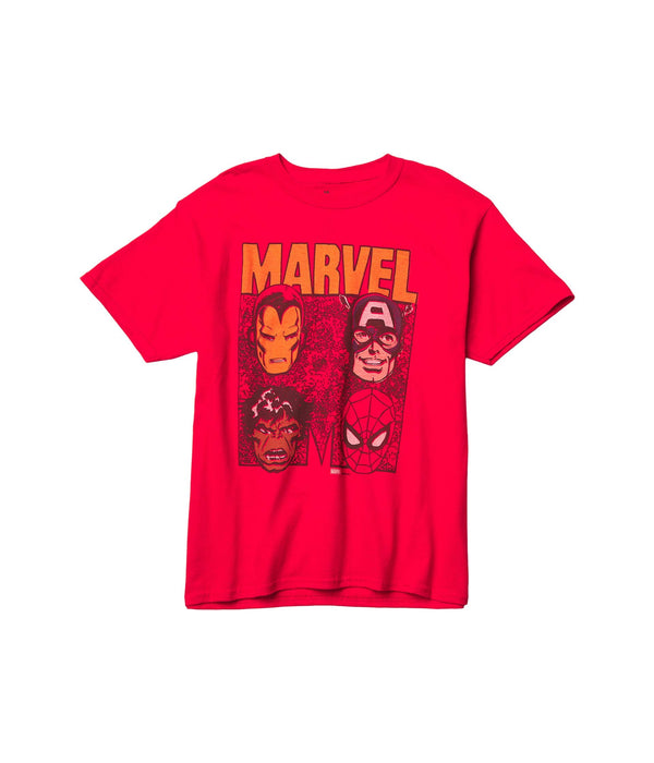 Junk Food Kids Boys Marvel T-Shirt (Big Kids) Red XL (18-20 Big Kid)