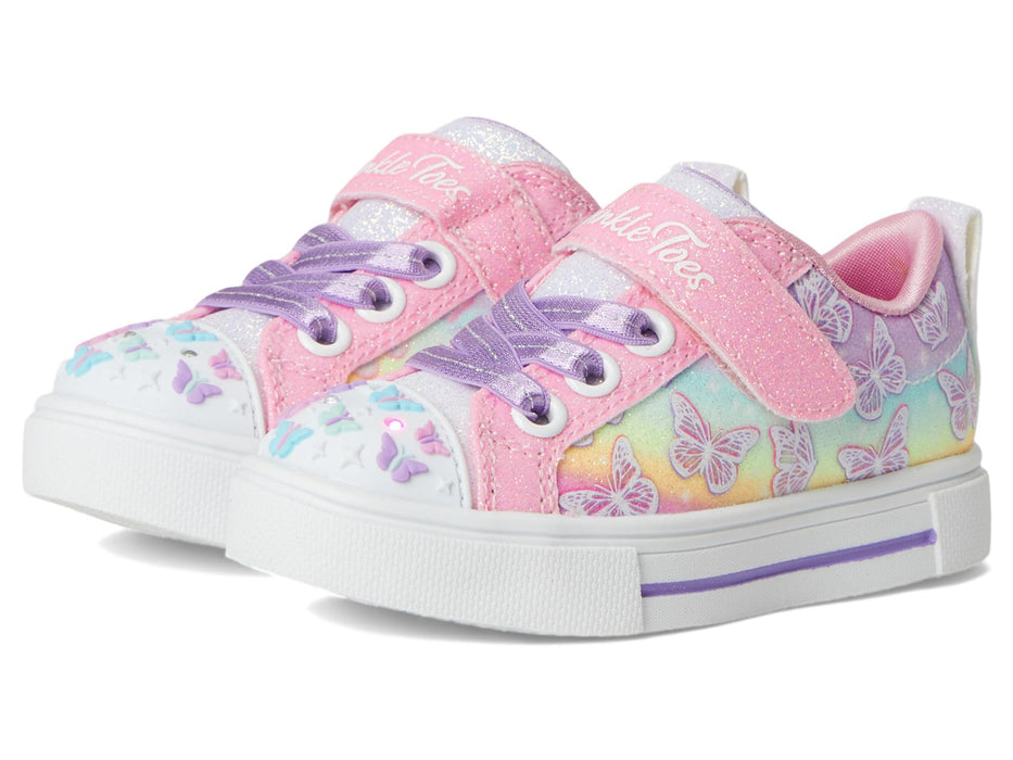Skechers Kids Twinkle Toes Twinkle Sparks Ombre Flutte Sneaker Pink 5 T