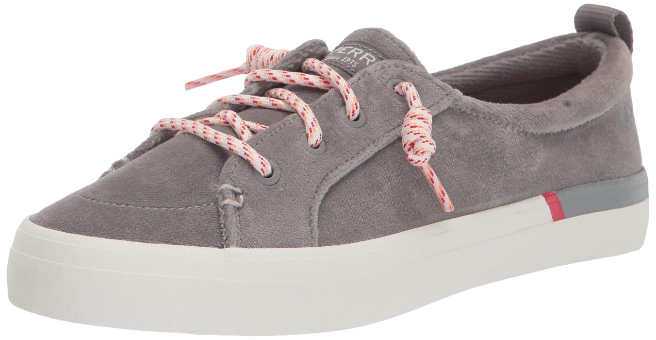 Sperry Women's Crest Vibe Sneaker, Grey Cotton