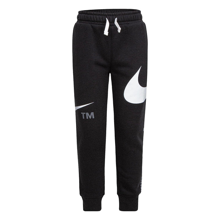 Nike Boys Swoosh Joggers (Little Kids) Black 4 Little Kid