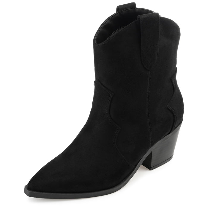 Journee Collection Women's Becker Ankle Boots, Black, 8