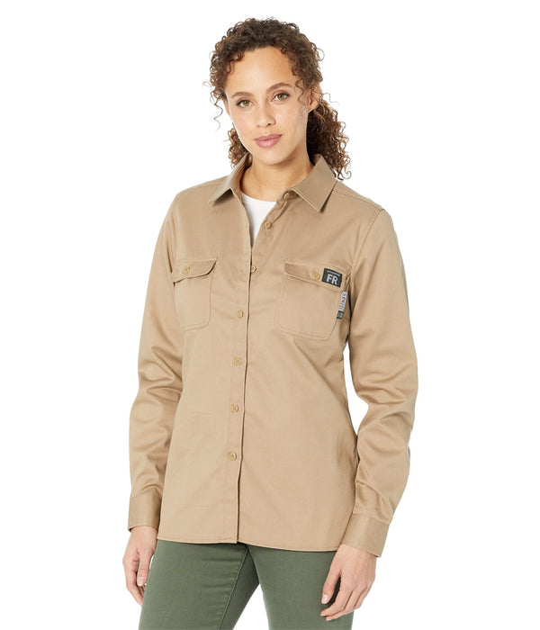 Wolverine Fire Resistant Twill Shirt Khaki XL