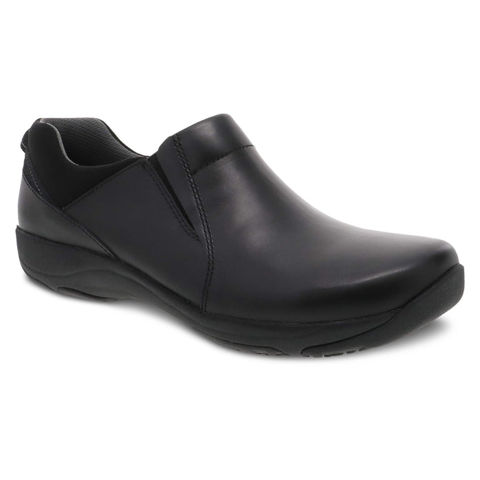 Dansko Women's Neci Black Leather Slip-Resistant Work Shoe