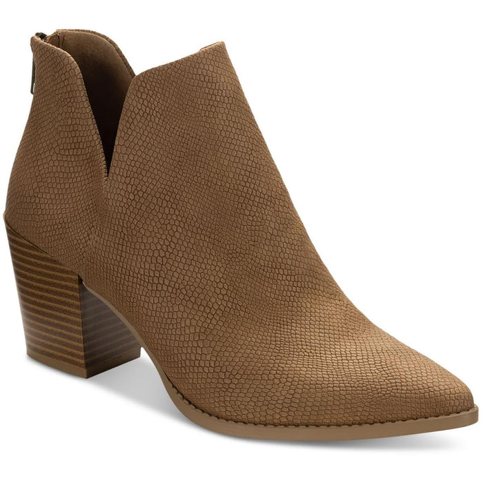 Sun + Stone Women's Elizaa Notched Pointed Toe Dress Booties, Created for Macy's - Ecru