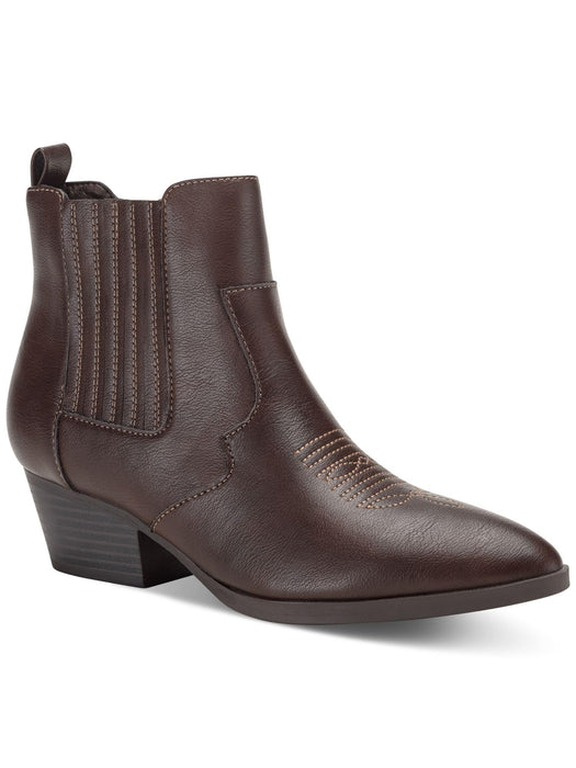 Sun + Stone Women's Grangerr Ankle Boots, Chocolate Smooth, 9.5