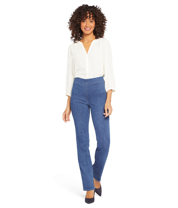 NYDJ Pull-On Marilyn Straight in Waterfall Waterfall SM 32