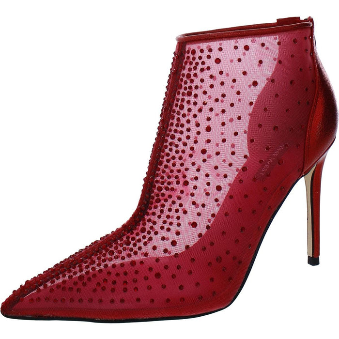 Nine West Women's Now 2 Ankle Boots, Red Mesh, 6