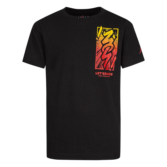 Jordan Boys Zion Lets Dance Tee (Little Kids) Black 5 (Little Kid)