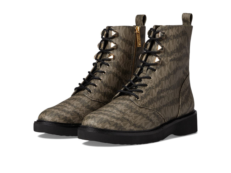 Michael Kors Womens Haskell Combat Booties