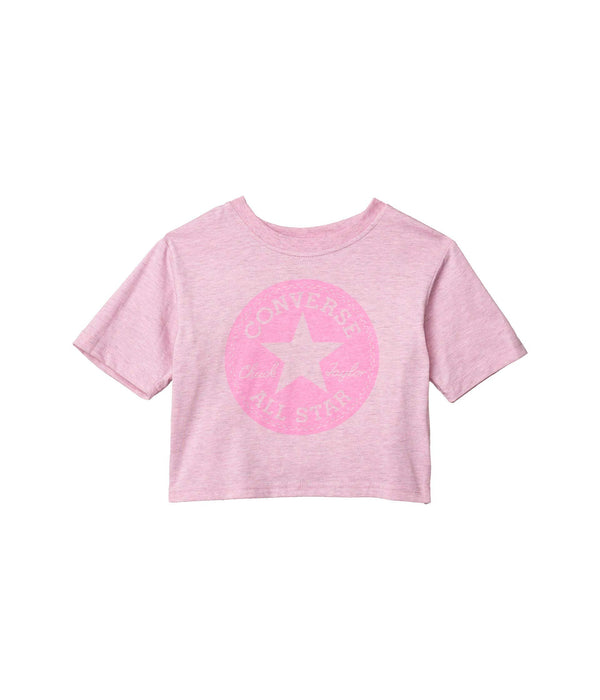 Converse Kids Girls Crossover Tee Pink 5 Little Kid