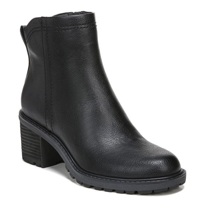 ZODIAC Women's Greyson Booties, Black Faux Leather, 7.5