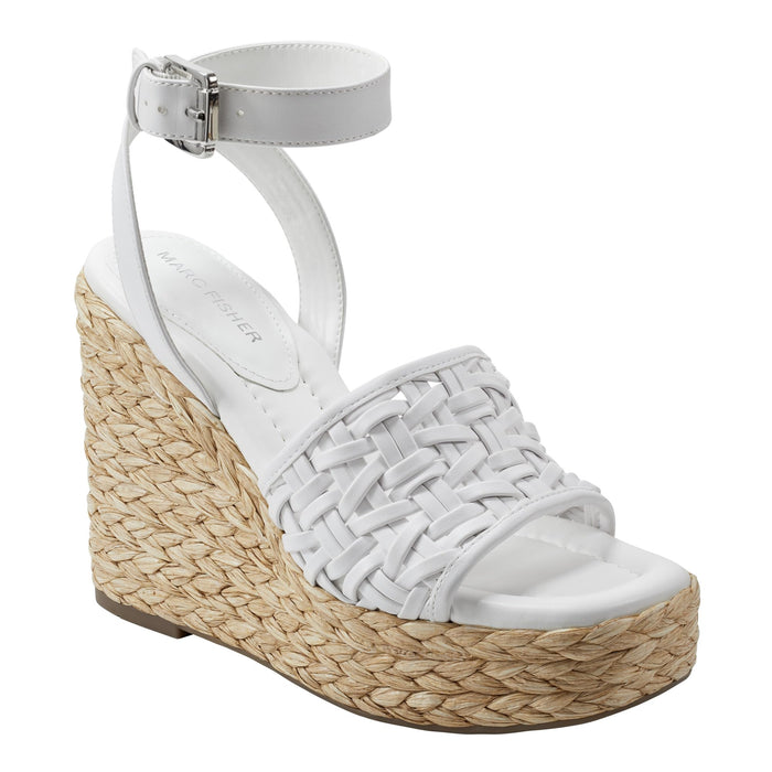 Marc Fisher Women's Godina Wedge Sandal, New Luggage 120, 9