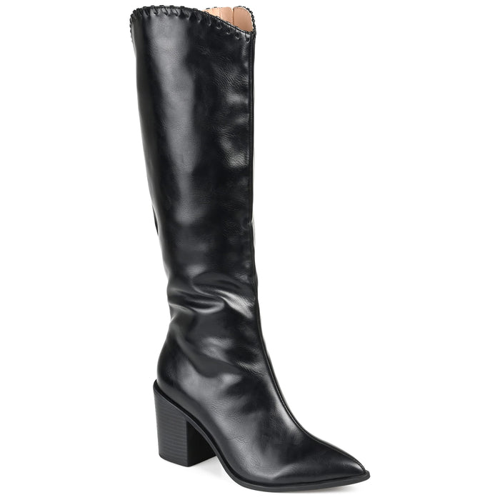 Journee Collection Women's Daria Tru Comfort Foam Stacked Heel Knee High Boots