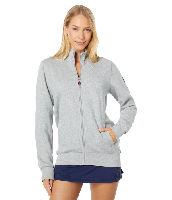 Fila Match Fleece Full Zip Jacket Grey Heather XS
