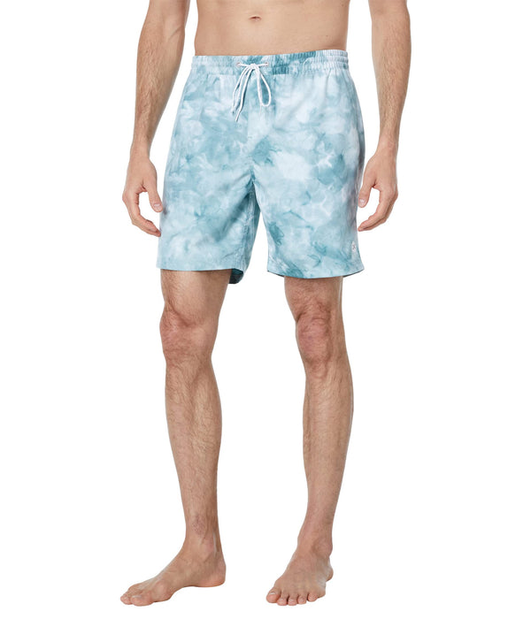 Outerknown Mens' Nomadic Tie-Dye Volley Swim Trunks