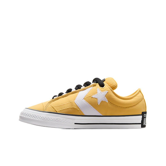 Converse Unisex Star Player 76 Puff Low Top Sneaker, Yellow, 8