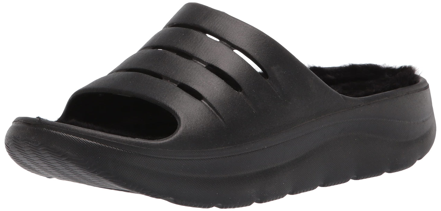 Madden Girl Women's Hawaii-F Slides, Black, 6