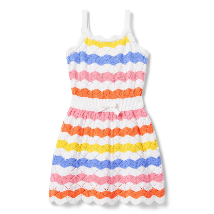 Janie and Jack Girls Stripe Sweater Dress Big Kid 12