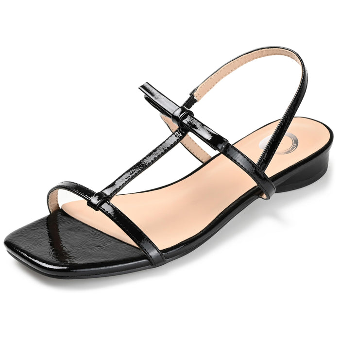 Journee Collection Women's Zaidda Slingback Sandals, Black, 9