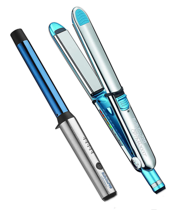 BaBylissPRO Gift Box: 1.25" Prima3000 Flat Iron & 1" Curling Wand, Limited Ed.