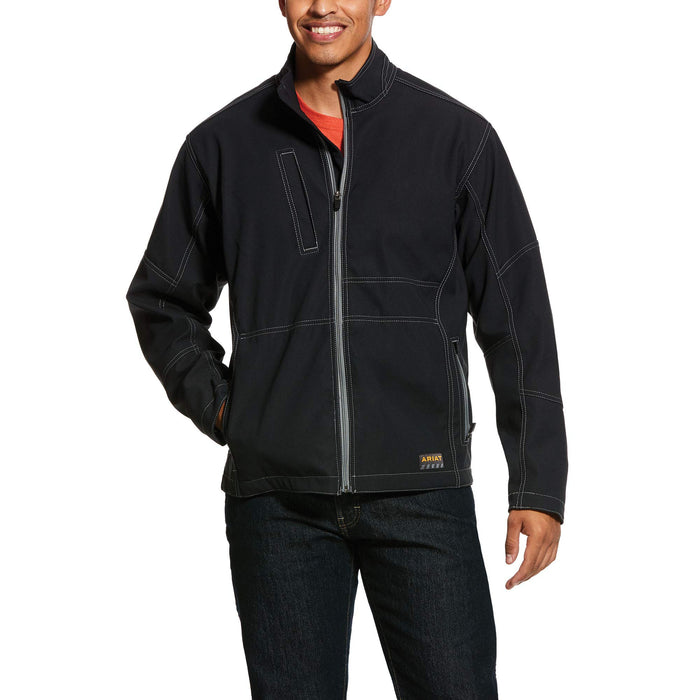 Ariat Rebar Stretch Canvas SoftShell Jacket Black SM