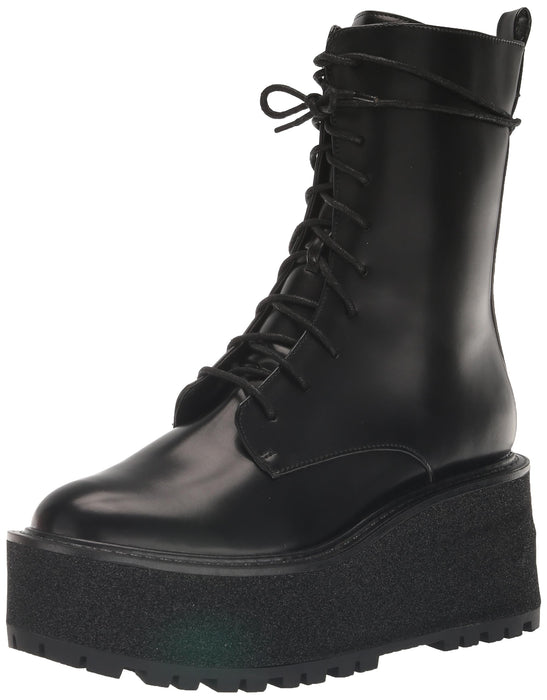 Circus NY by Sam Edelman Women's Slater Combat Boot, Black Box, 10