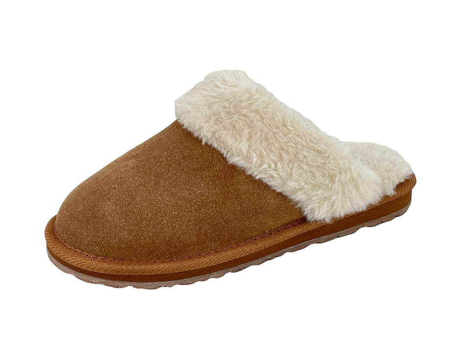 Clarks Womens Scuff Open Back Suede Leather Comfort Clog Slipper