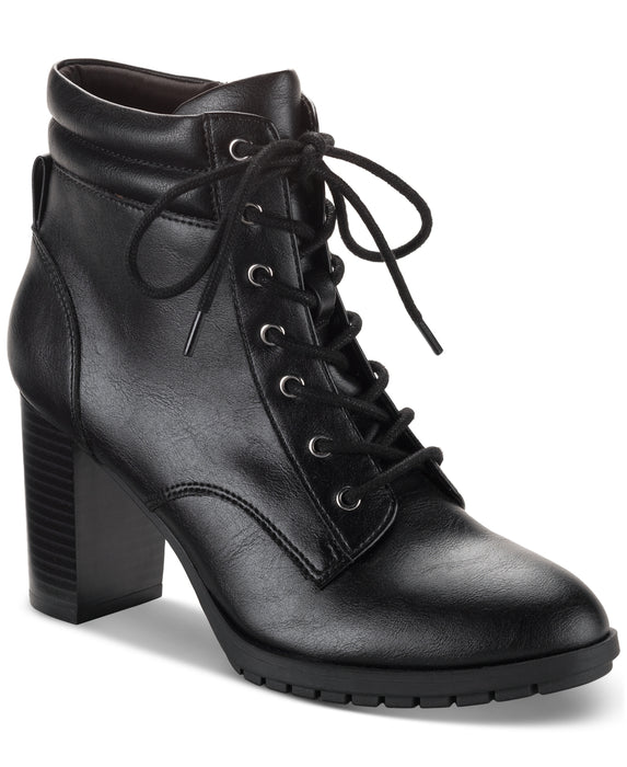 Style & Co Laurellee Lace-Up Dress Booties, Created for Macy's Women's Shoes