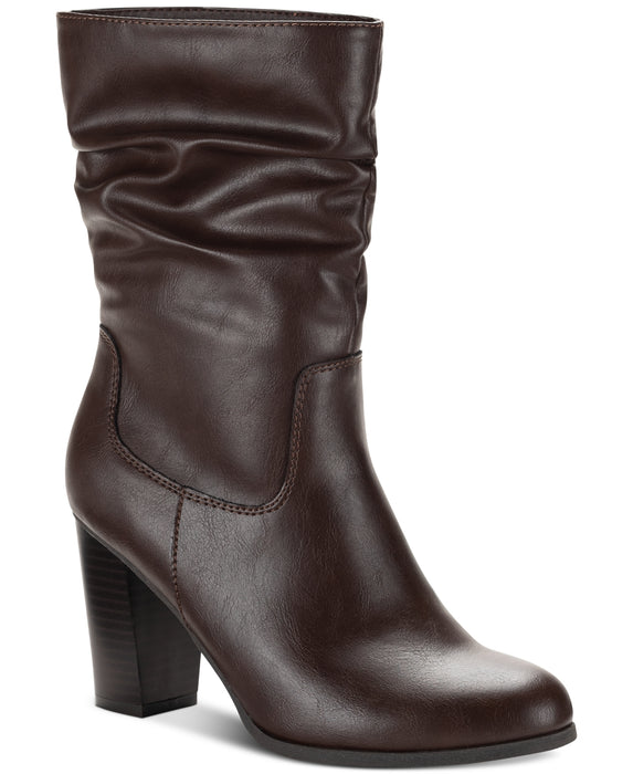 Style & Co Saraa Slouch Mid-Shaft Boots, Created for Macy's - Chocolate