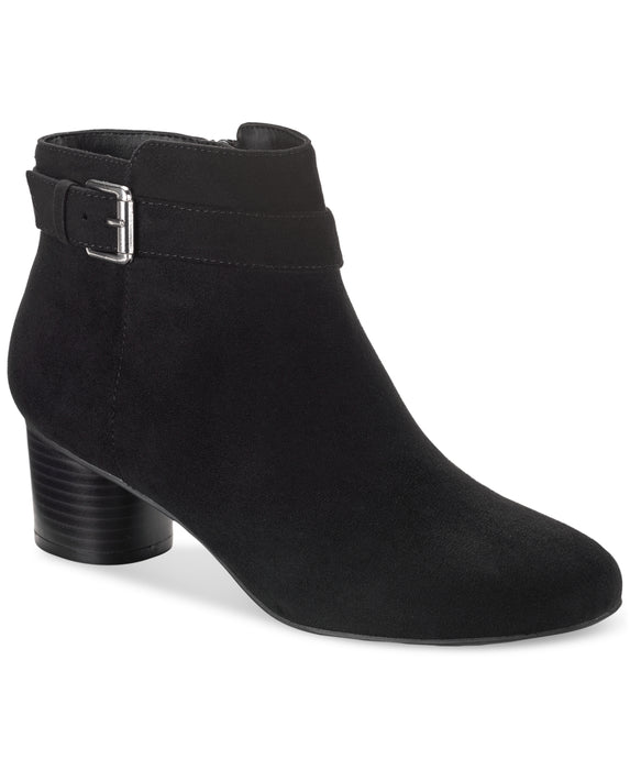 Style & Co Womens Ariella Block Heel Buckle Dress Booties