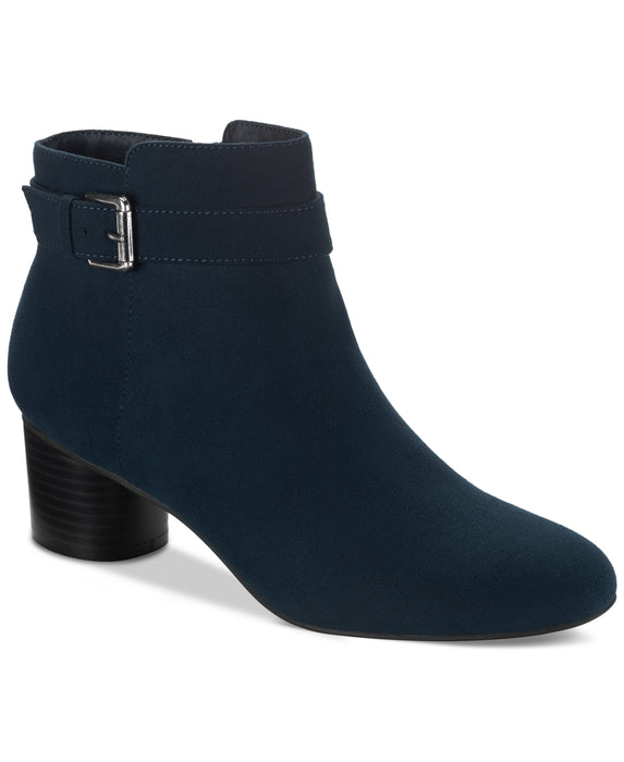 Style & Co Womens Ariella Block Heel Buckle Dress Booties