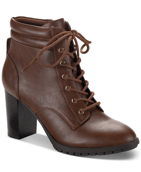 Style & Co Womens Laurellee Lace-up Dress Booties