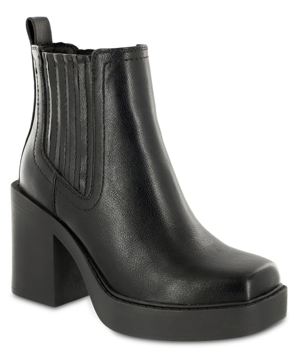 MIA Womens' Emire Faux Leather Pull On Chelsea Boots