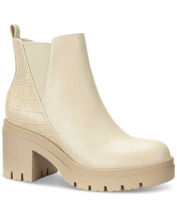 Sun + Stone Womens' Veronikaa Pull-on Lug Chelsea Booties