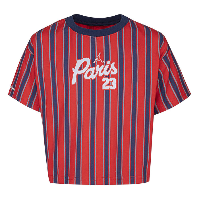 Jordan Kids Girls PSG Tee Red LG Big Kid