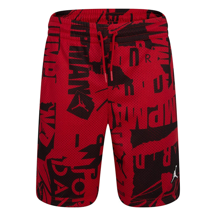 Jordan Kids Boys Printed Mesh Shorts Red 6 Little Kid