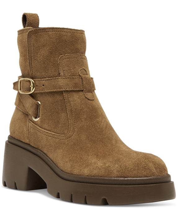 Steve Madden Women's Coletta Lug-Sole Buckle Booties