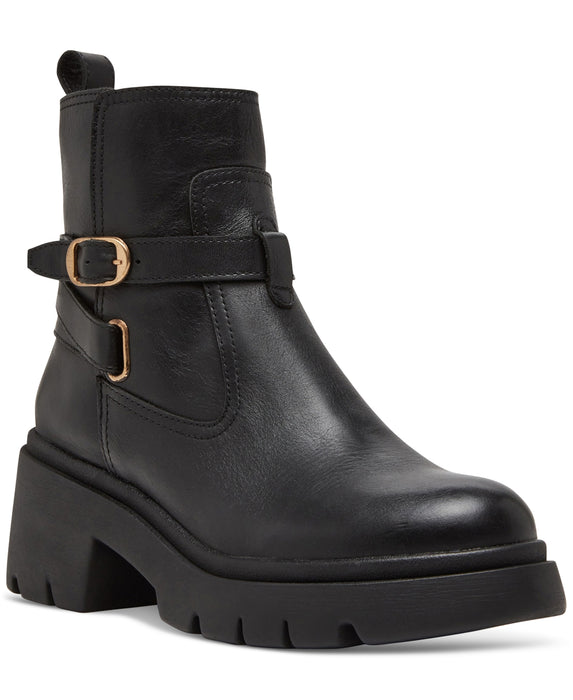 Steve Madden Women's Coletta Lug-Sole Buckle Booties