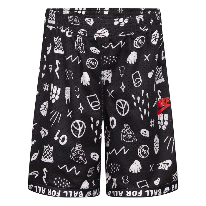 Nike Boys Cob Rev Bball Shorts (Little Kids) Black 4 Little Kid