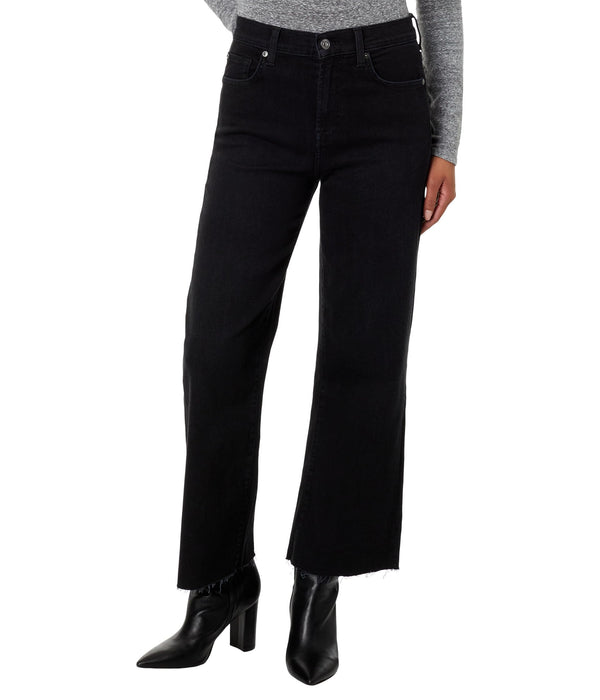 7 For All Mankind Cropped Alexa in Black Rose Black Rose 32