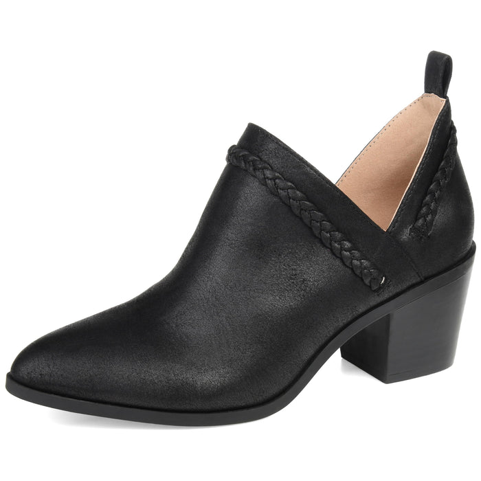 Journee Womens Sophie Pull On Stacked Heel Booties