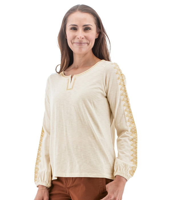Aventura Clothing Kalina Top Egret LG (US 12-14)