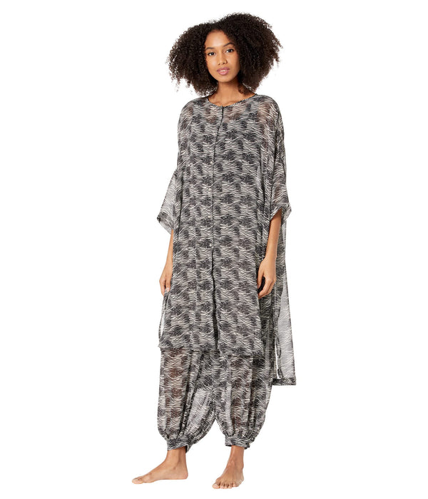 Free People More Chill Sleep Shirt Zebra XS (Womens 0-2)