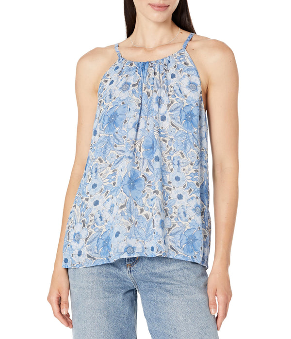 Karen Kane Womens Shirred Tank Floral Print XL