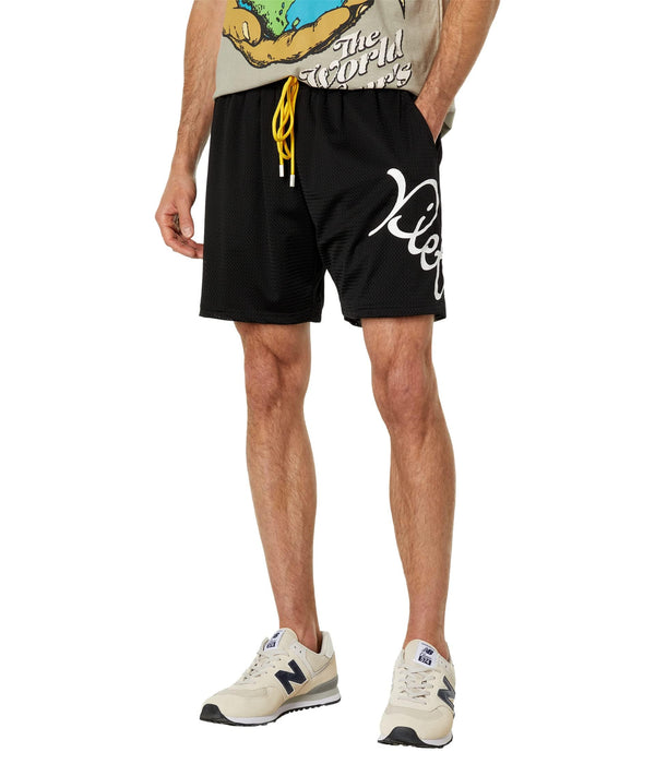 Diet Starts Monday Slant Mesh Shorts Black MD